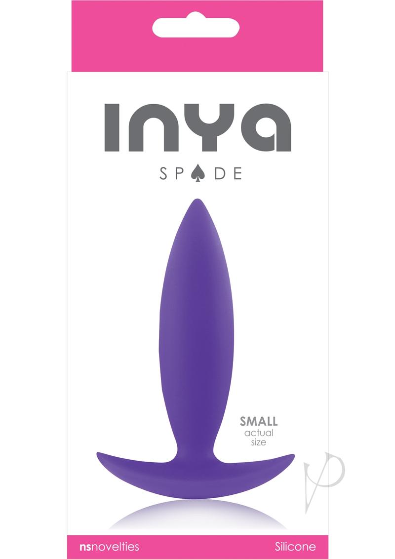 Inya Spade Silicone Butt Plug - Small - Purple