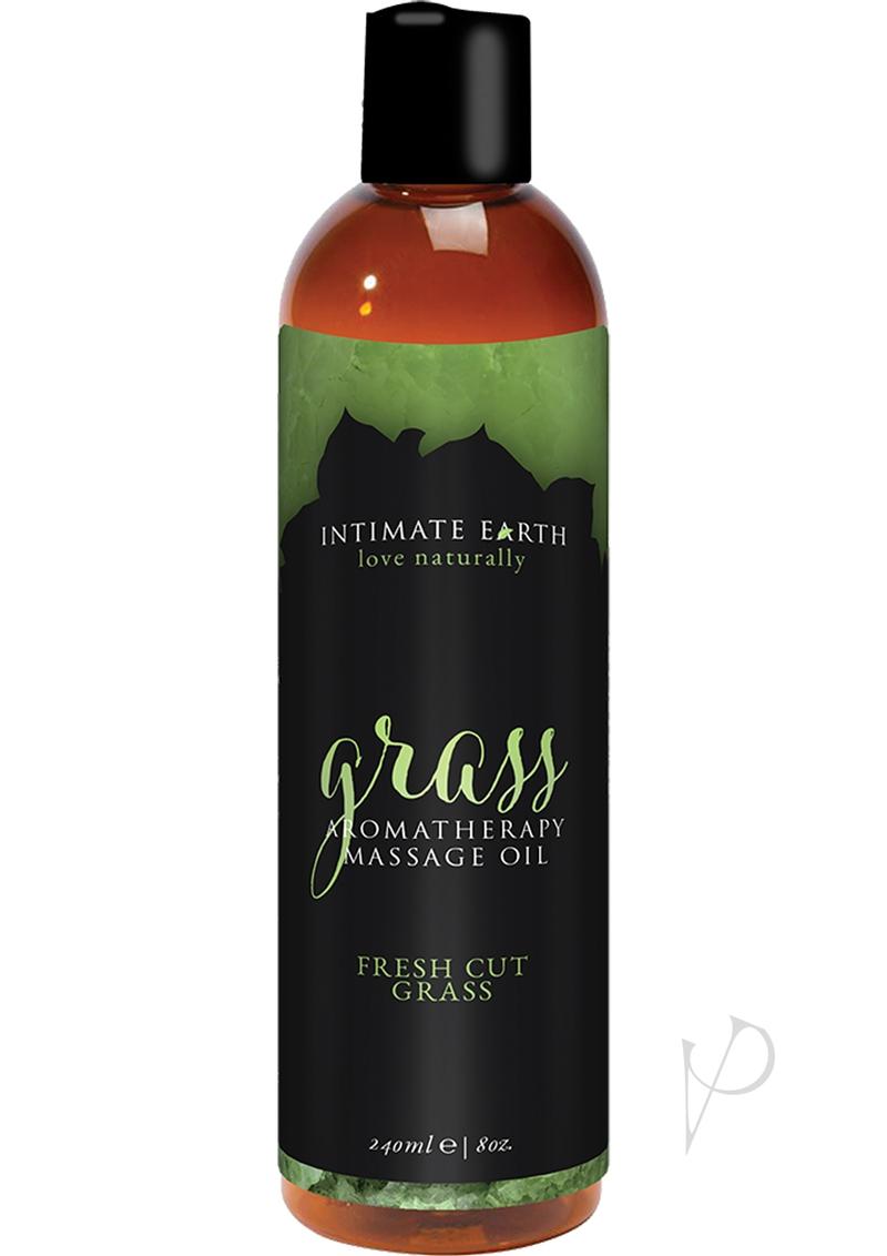 Intimate Earth Grass Aromatherapy Massage Oil Fresh Cut Grass 8oz