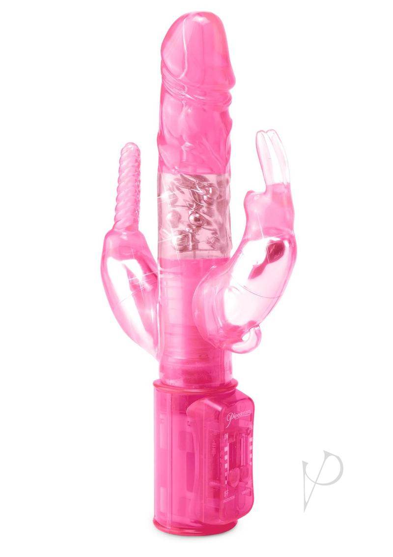 Total Ecstasy Triple Stimulation Rabbit Vibrator - Pink