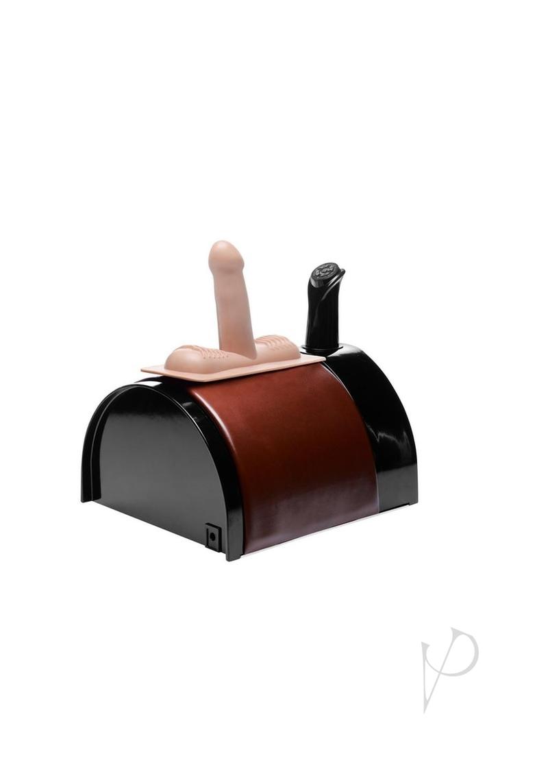 LoveBotz The Saddle Sex Machine with Wired Remote Control - Black/Vanilla