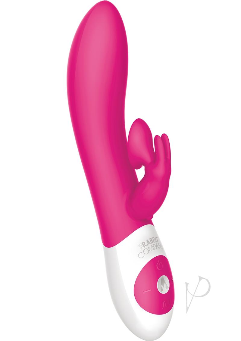 The Rabbit Company The Kissing Rabbit Rechargeable Silicone Rabbit Vibrator - Hot Pink