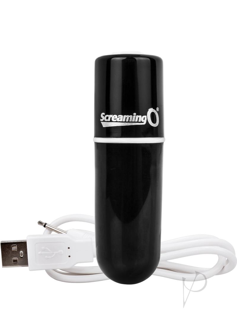 Charged Vooom Rechargeable Bullet Vibrator - Black
