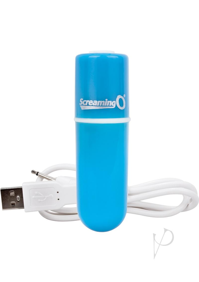 Charged Vooom Rechargeable Bullet Vibrator - Blue