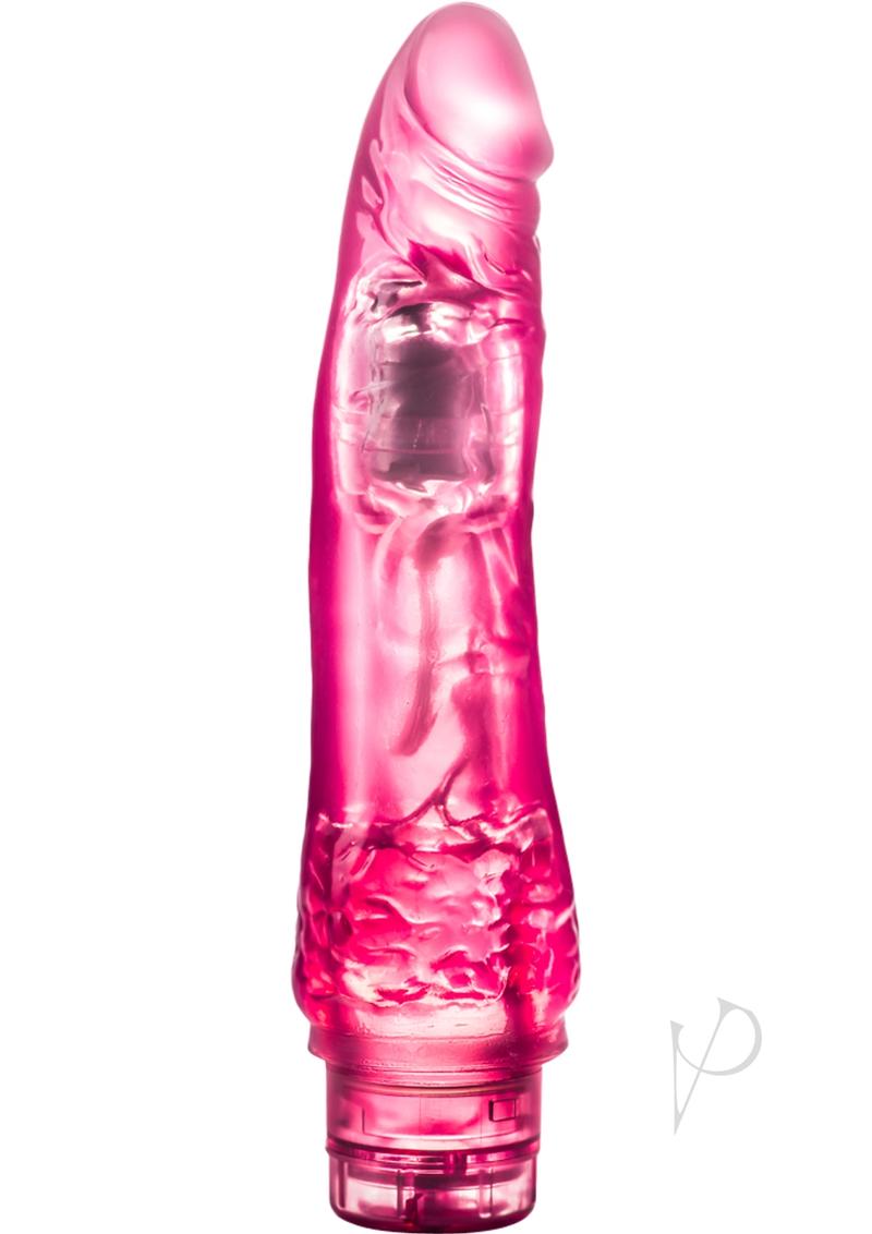 B Yours Vibe 7 Vibrating Dildo 8.5in - Pink