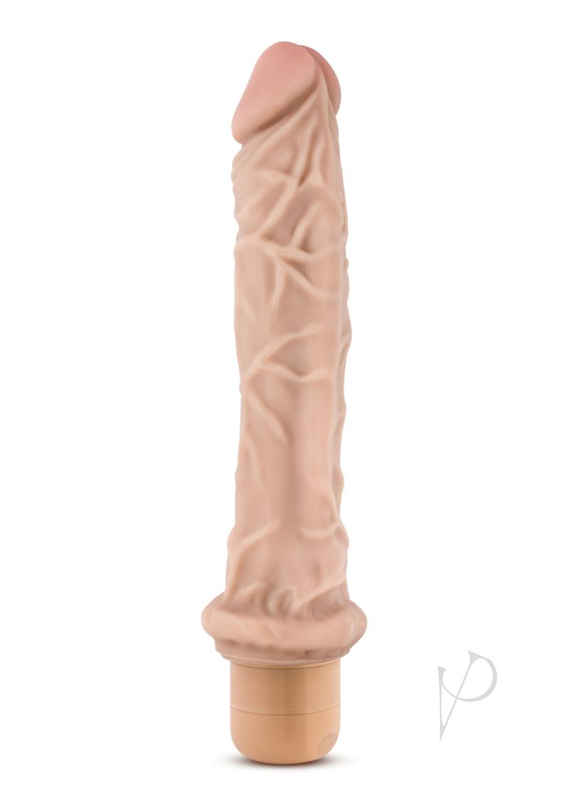 Dr. Skin Silver Collection Cock Vibe 8 Vibrating Dildo 9.75in - Vanilla