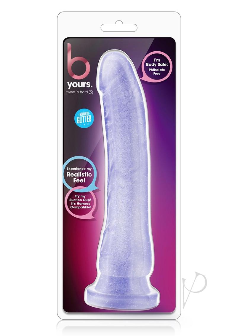 B Yours Sweet N' Hard 6 Dildo 8.5in - Purple