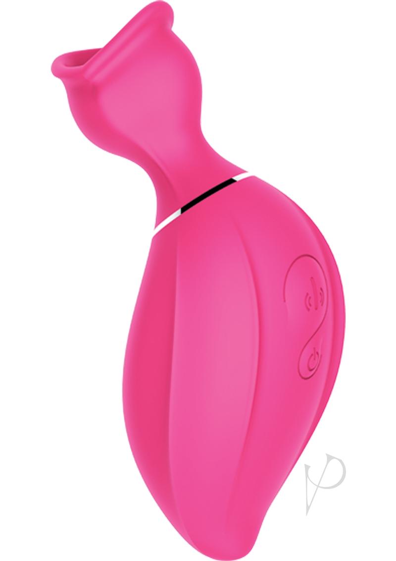 Bliss Allure Silicone Rechargeable Clitoral Suction Vibrator Waterproof - Magenta