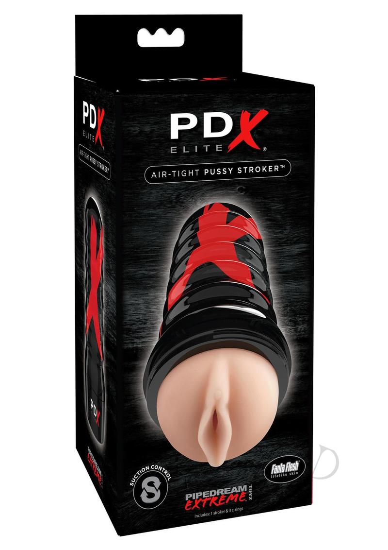 PDX Elite Air Tight Pussy Masturbator - Pussy - Vanilla/Black