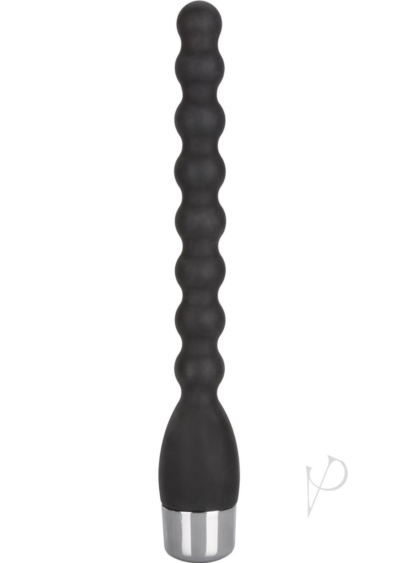 Silicone Bendie Power Probe Anal Beads Waterproof Black