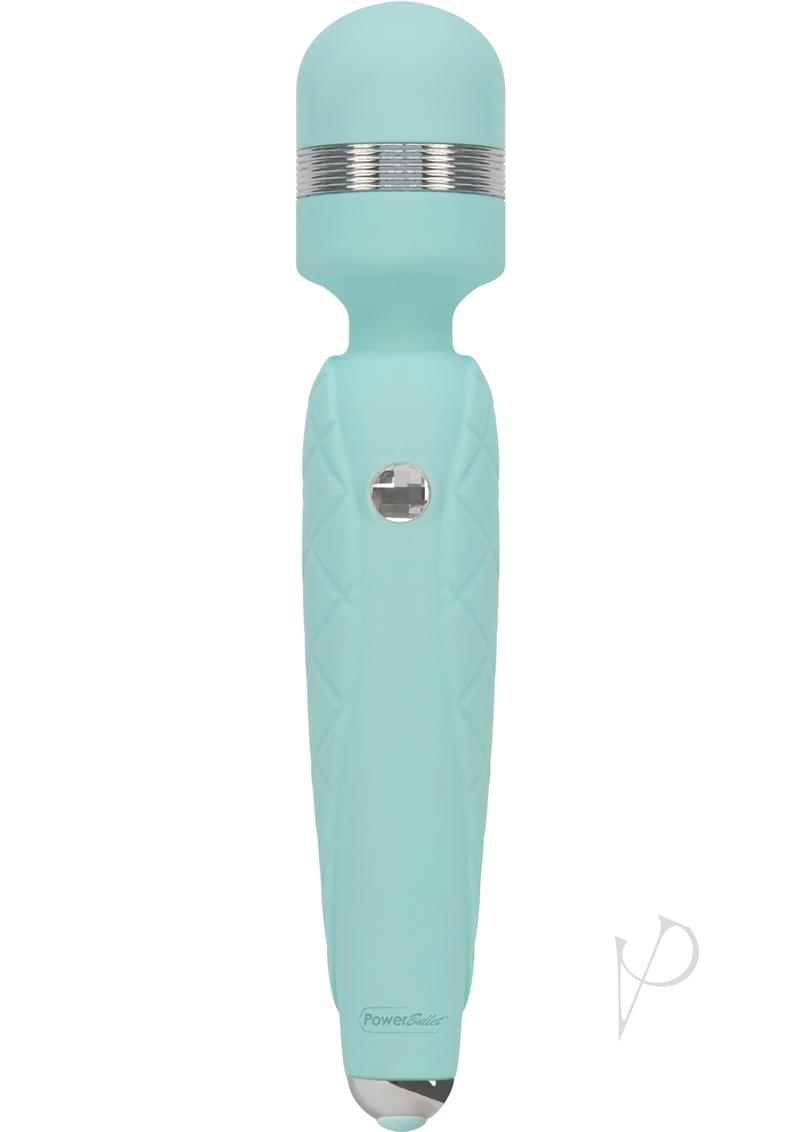 Pillow Talk Cheeky Silicone Rechargeable Wand Massager - Teal