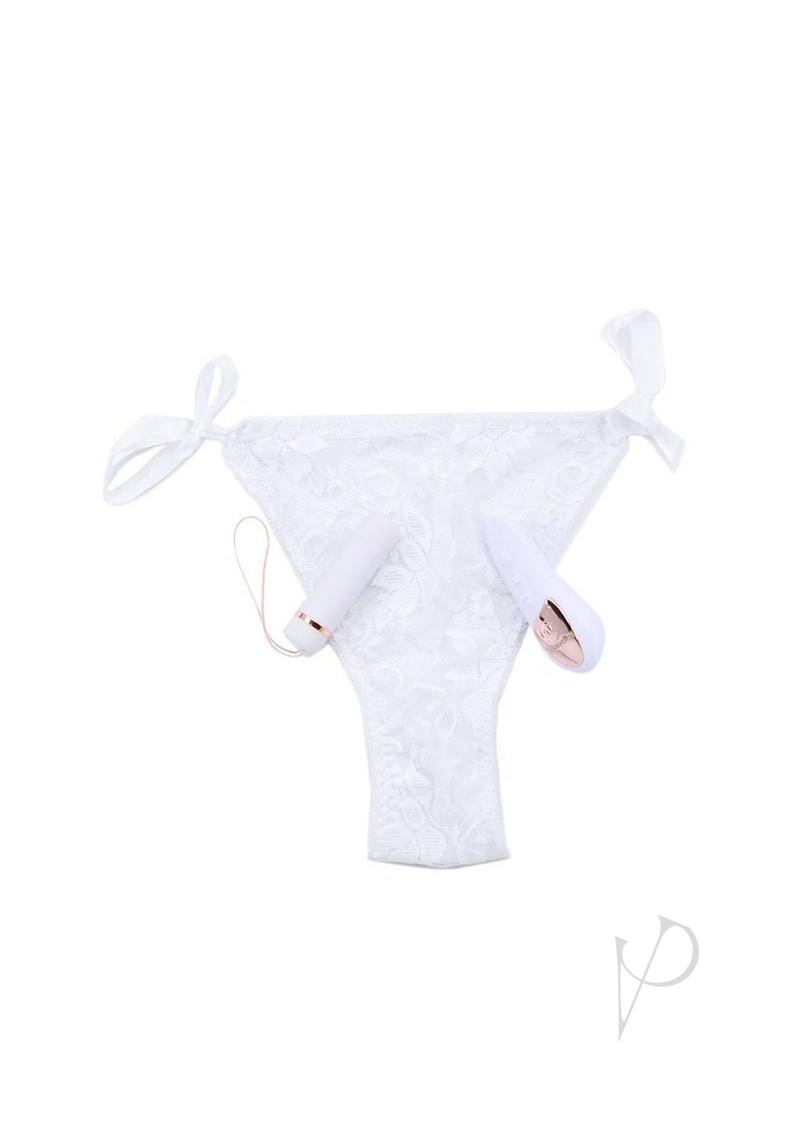 Sensuelle Limited Edition Pleasure Panty Vibe with Remote Control - White