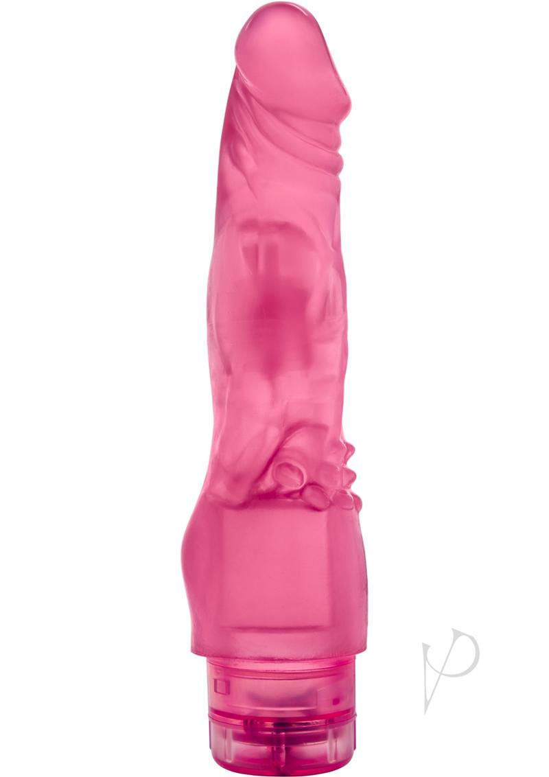 Glow Dicks The Banger Vibrating Dildo 9in - Pink