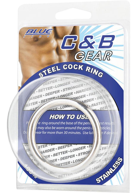 CandB Gear Steel Cock Ring 1.8in Diameter