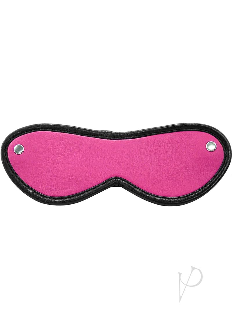 Rouge Leather Blindford Eye Mask - Pink