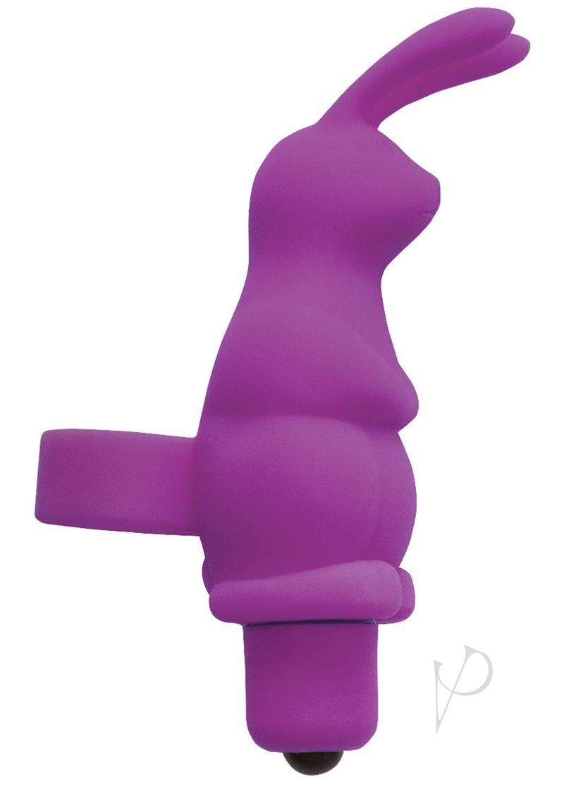 Seduce Me Rabbit Clit Teaser Silicone Finger Vibrator - Purple
