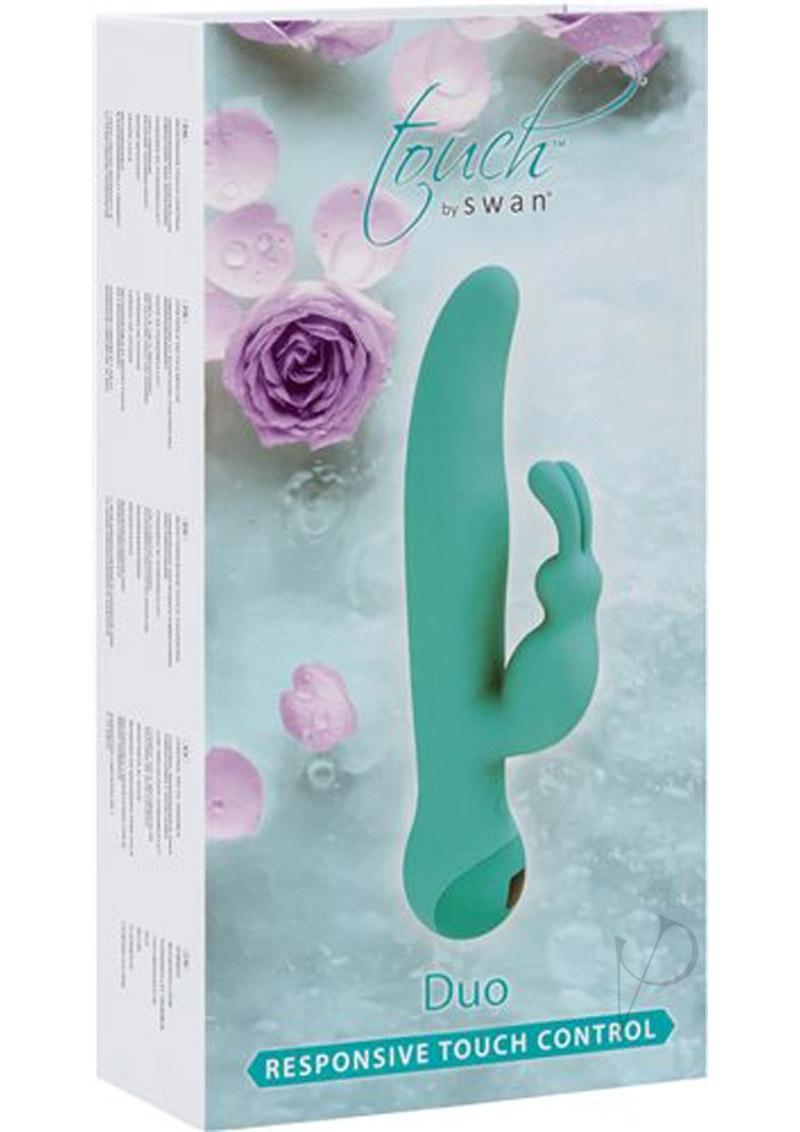 Touch By Swan Duo Silicone Rechargeable Vibrator - Teal