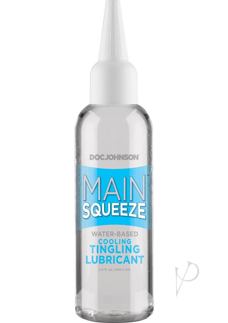 Main Squeeze Cooling Tingling Water Based Lubricant 3.4oz