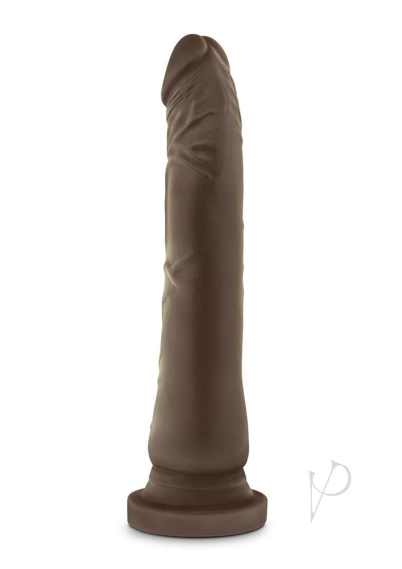 Dr. Skin Silver Collection Realistic Cock Basic 8.5 Dildo 8.5in - Chocolate