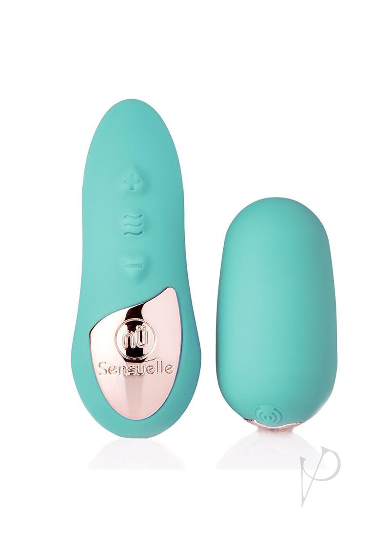 Nu Sensuelle Petite Rechargeable Egg with Remote Control - Tiffany Blue