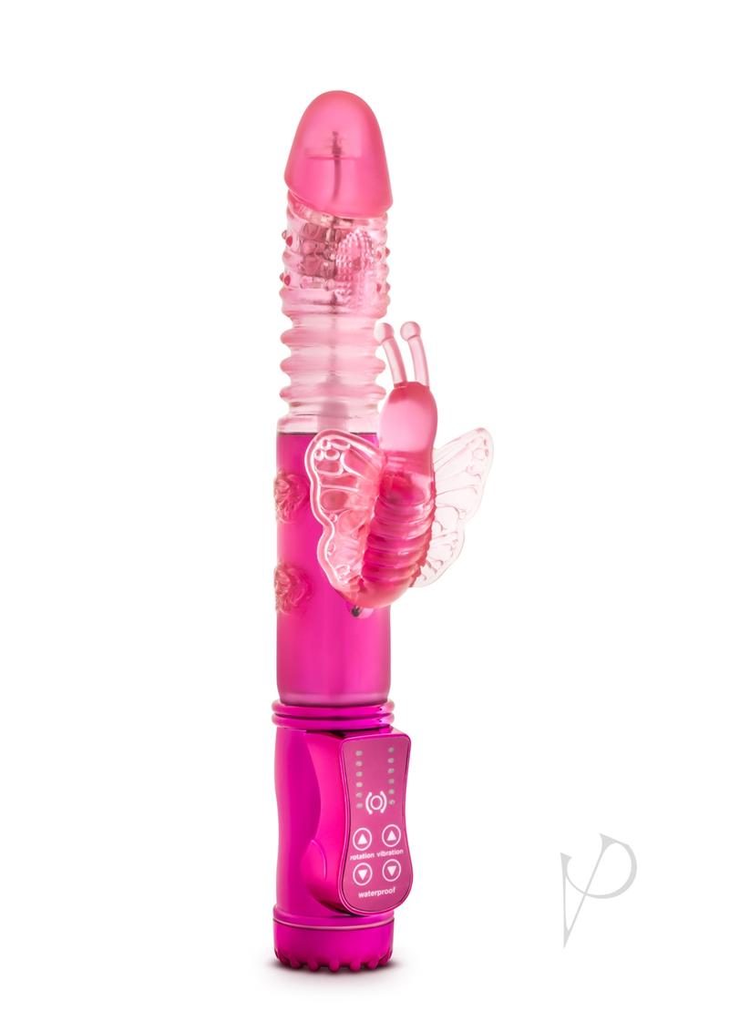 Sexy Things Butterfly Thruster Mini Rabbit Vibrator - Fuchsia