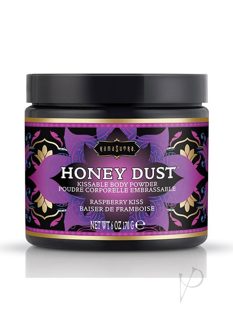 Kama Sutra Honey Dust Kissable Body Powder Raspberry Kiss 6oz
