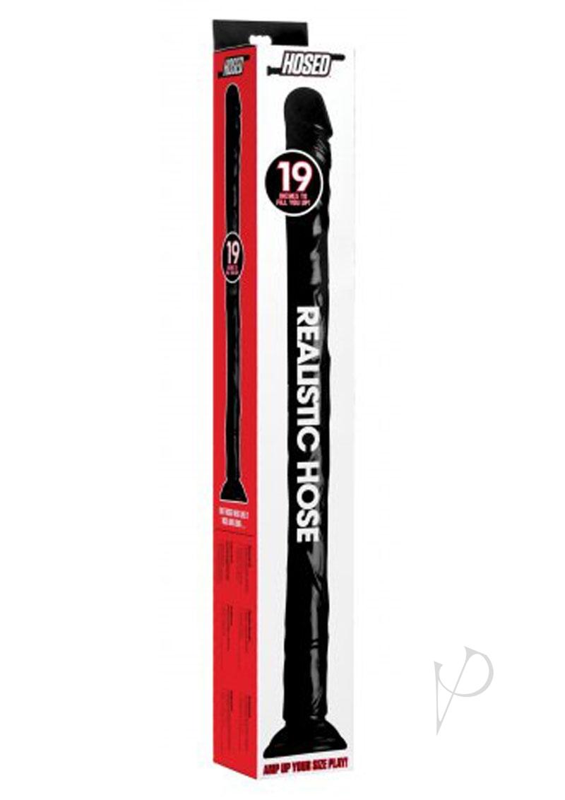 Hosed Realistic Hose - 19in Long - Black