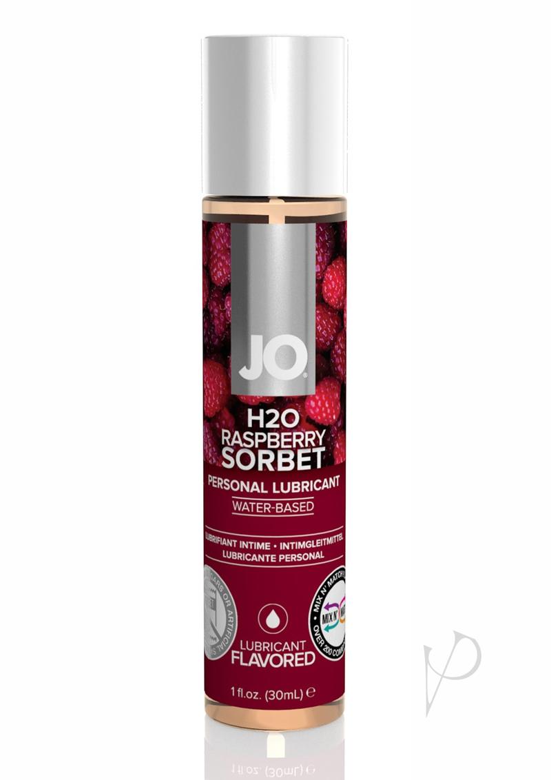 JO H2O Water Based Flavored Lubricant Raspberry Sorbet 1oz