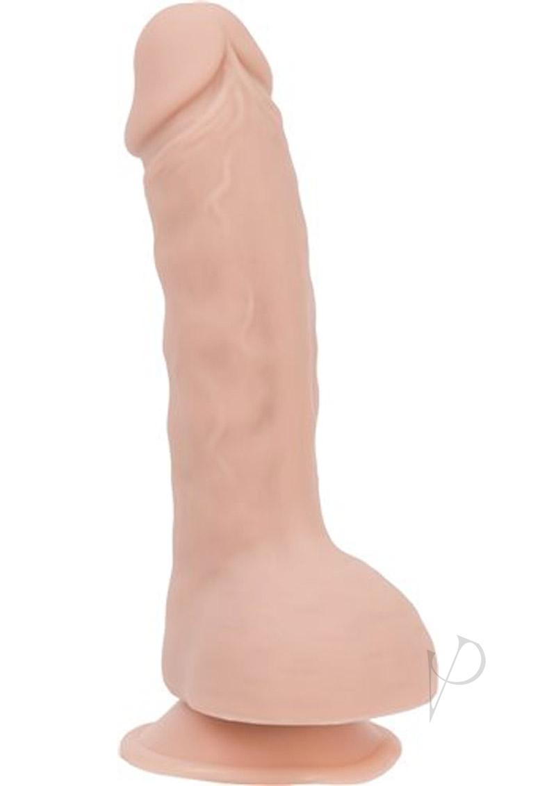Addiction Toy Collection Brad Silicone Dildo with Balls 7.5in - Vanilla