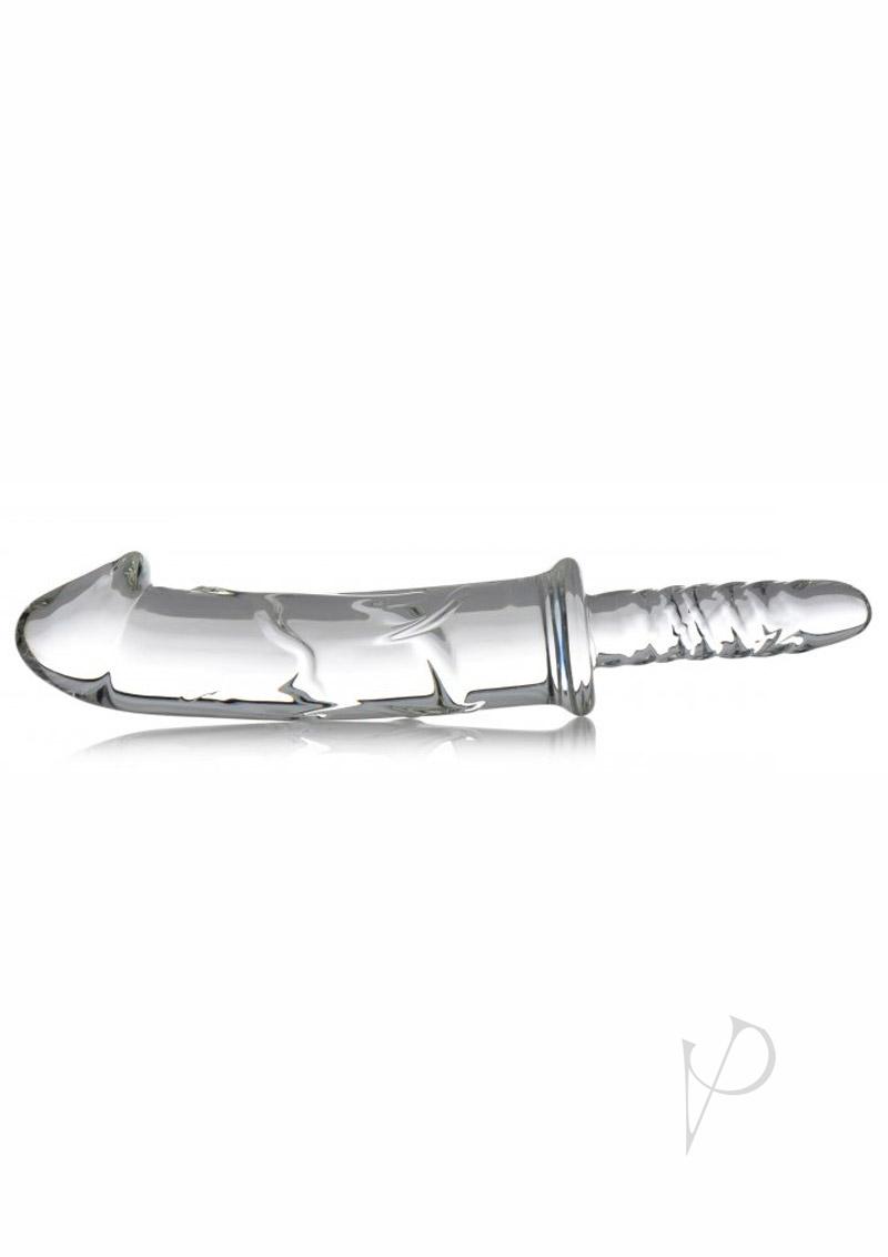 Master Series Battle Rammer Phallic Glass Thruster - Clear