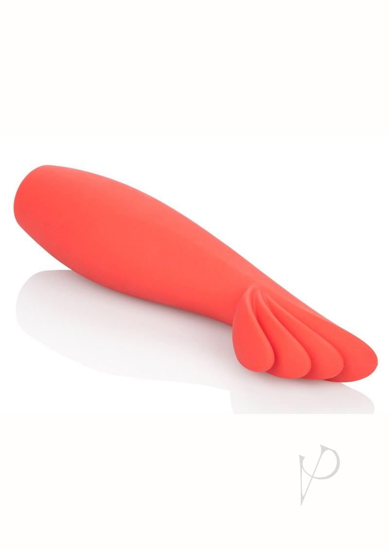 Red Hot Blaze Clitoral Stimulation Silicone Rechargeable Massager - Red