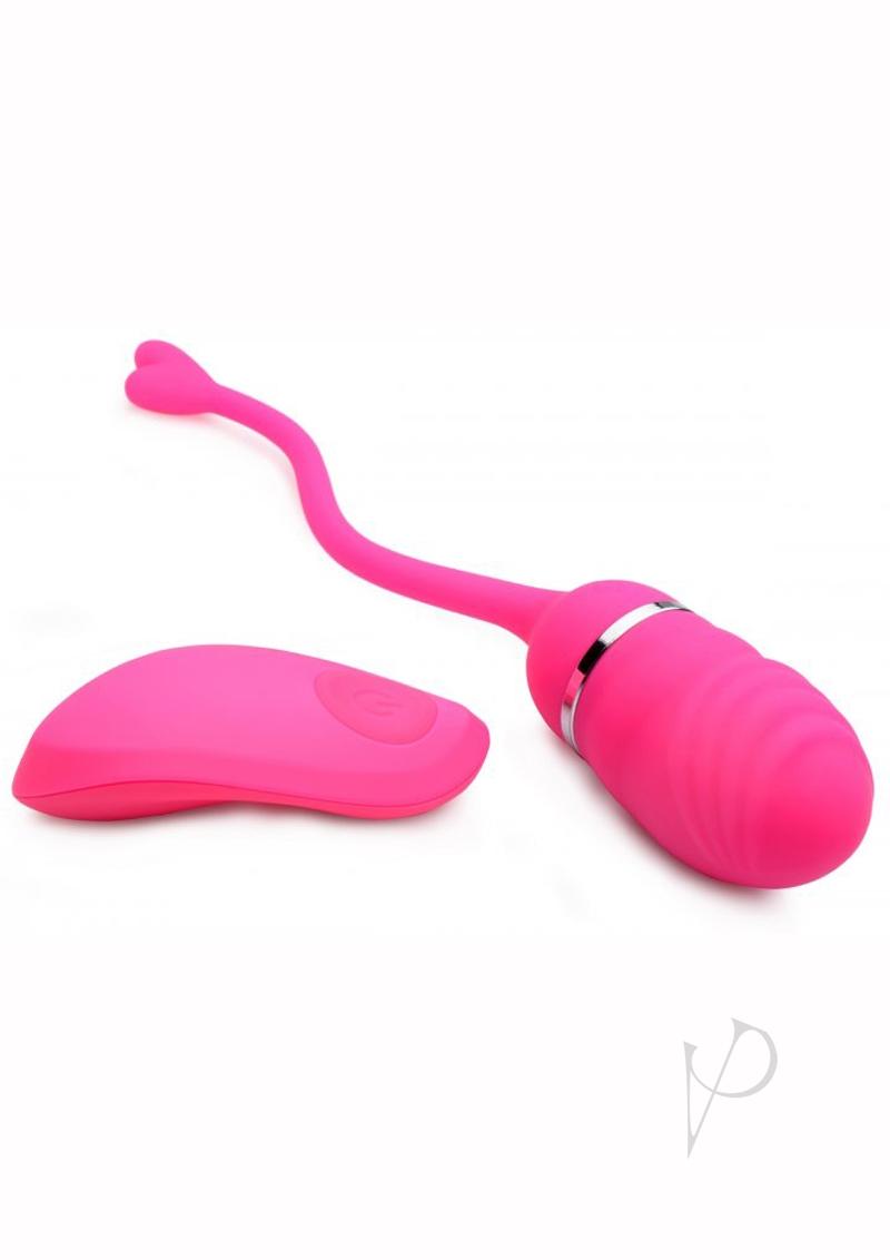 Frisky Luv-Pop Rechargeable Egg Vibrator with Remote Control - Pink