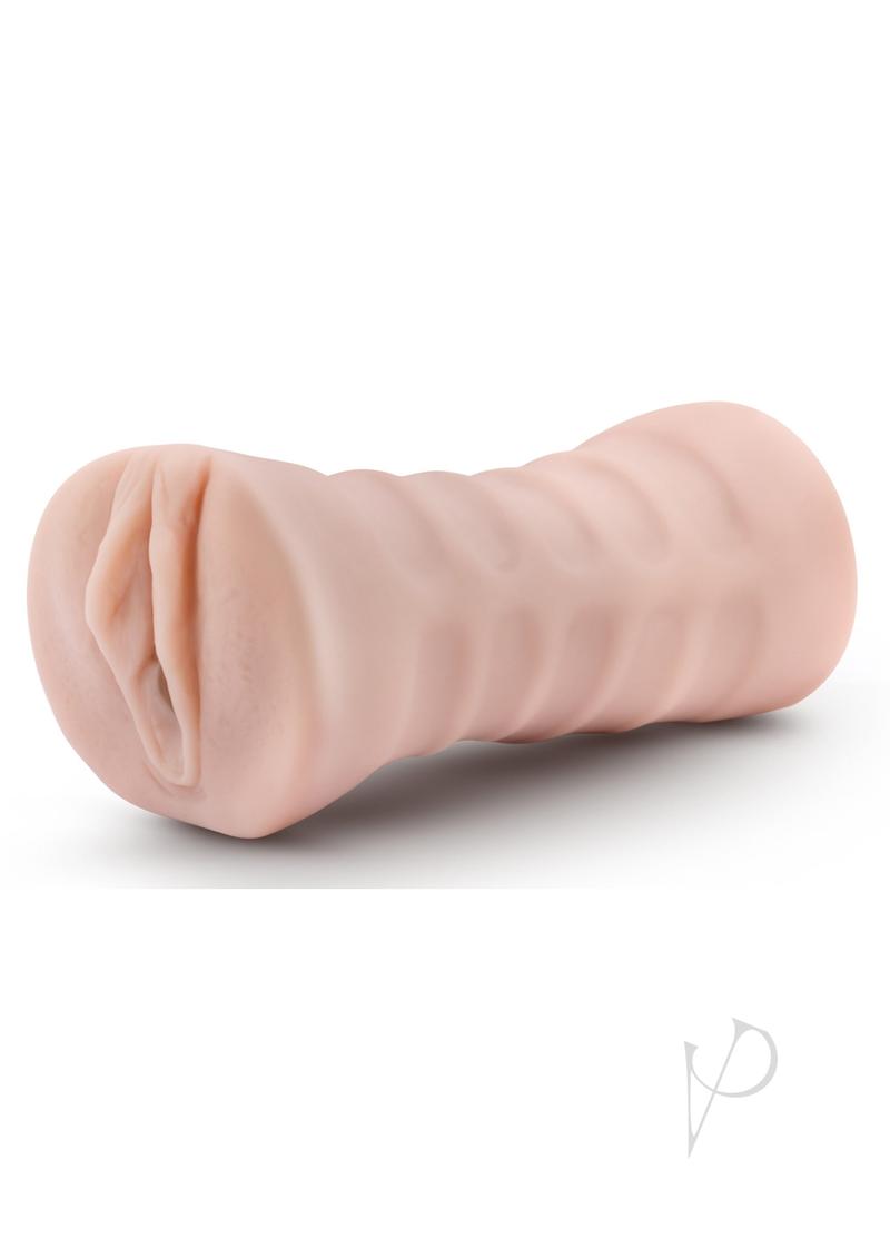 M for Men Rain Vibrating Masturbator with Bullet - Pussy - Vanilla