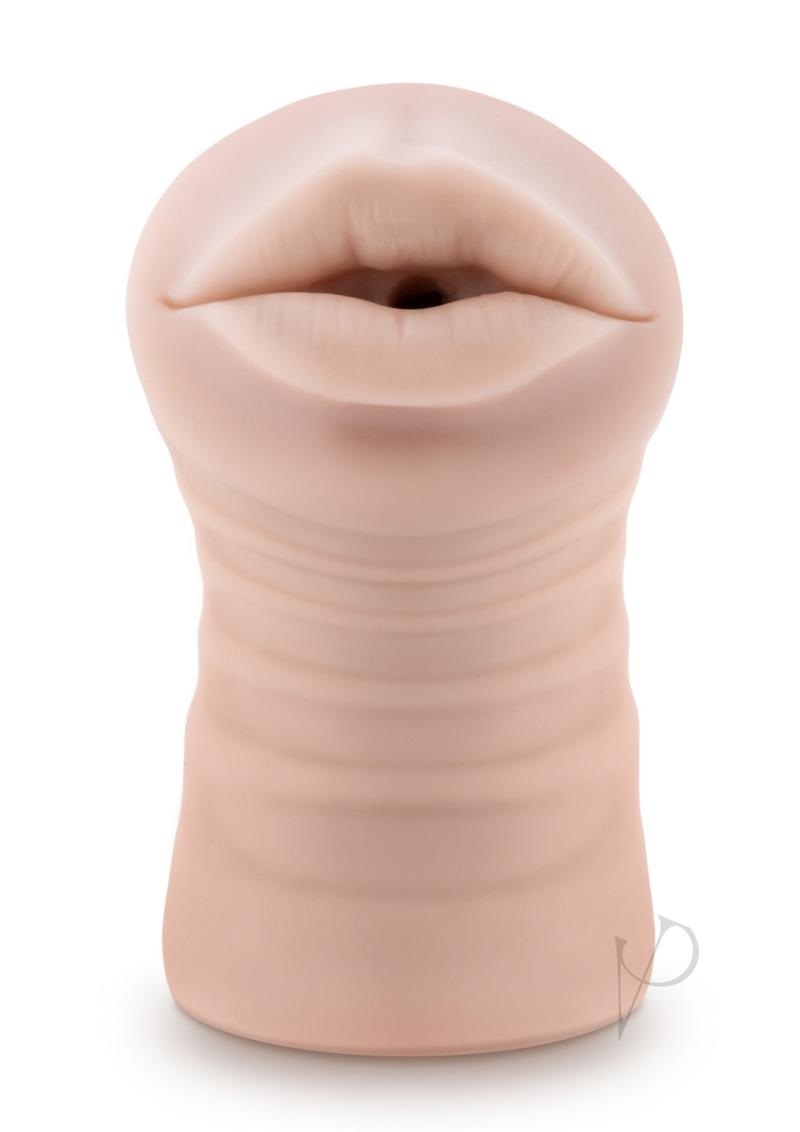 M for Men Skye Masturbator with Bullet - Mouth - Vanilla
