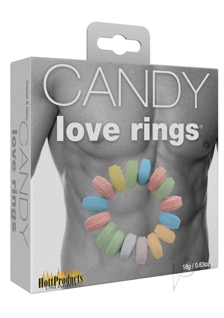 Sweet and Sexy Candy Love Rings 3 Each Per Pack