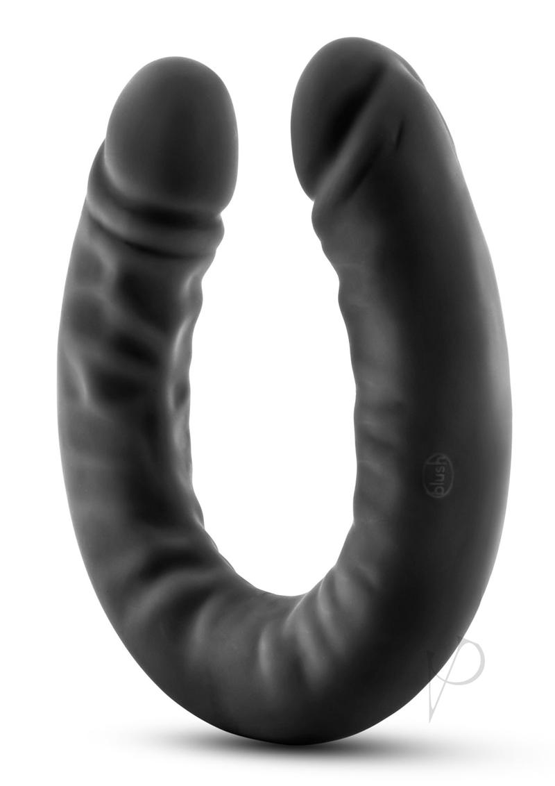 Ruse Silicone Double Headed Dual Penetration Dildo 18in - Black