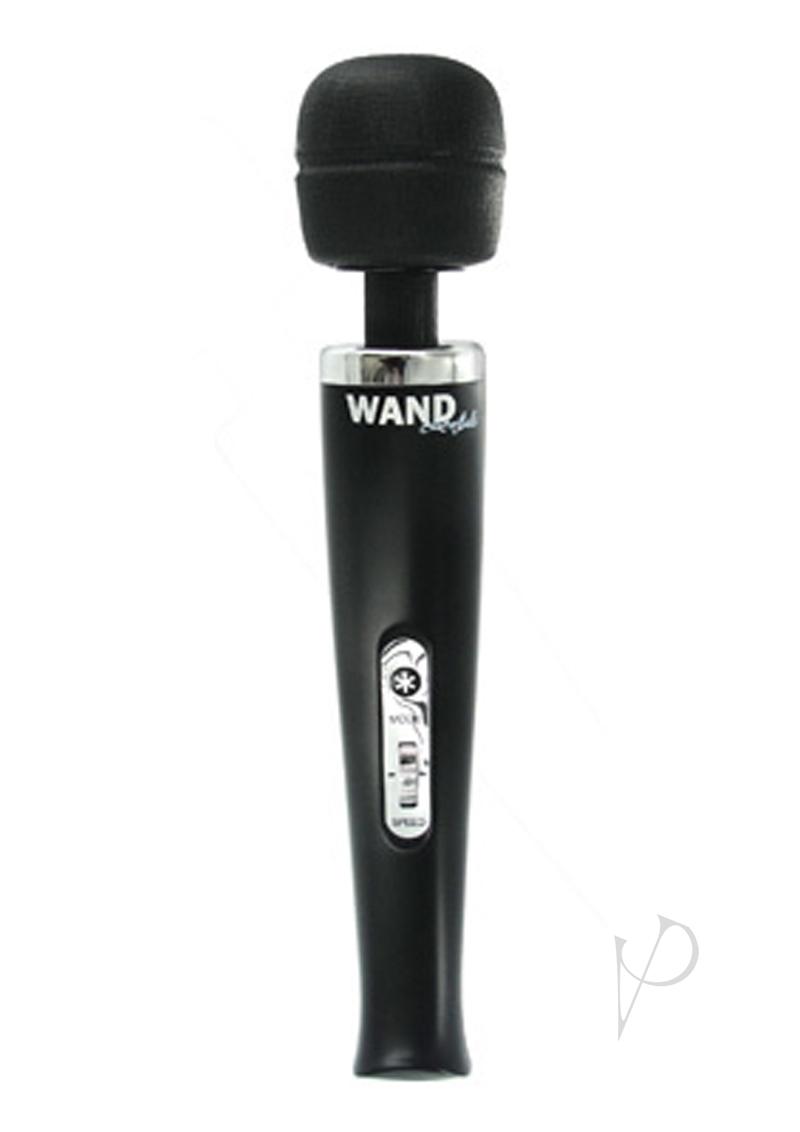 Wand Essentials 8 Speed 8 Function Rechargeable Wand Massager - 110V - Black