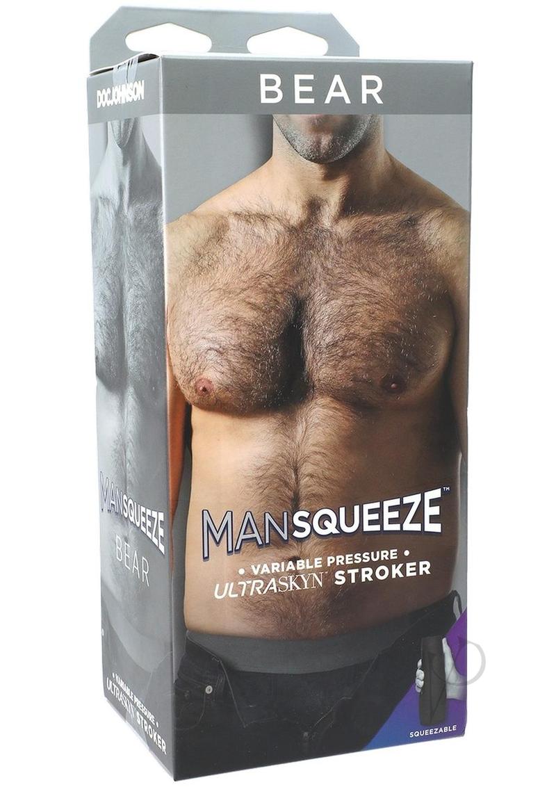 Man Squeeze Bear Ultraskyn Masturbator - Butt - Vanilla