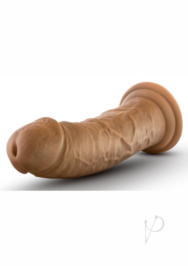 Dr. Skin Silver Collection Dildo with Suction Cup 8in - Caramel