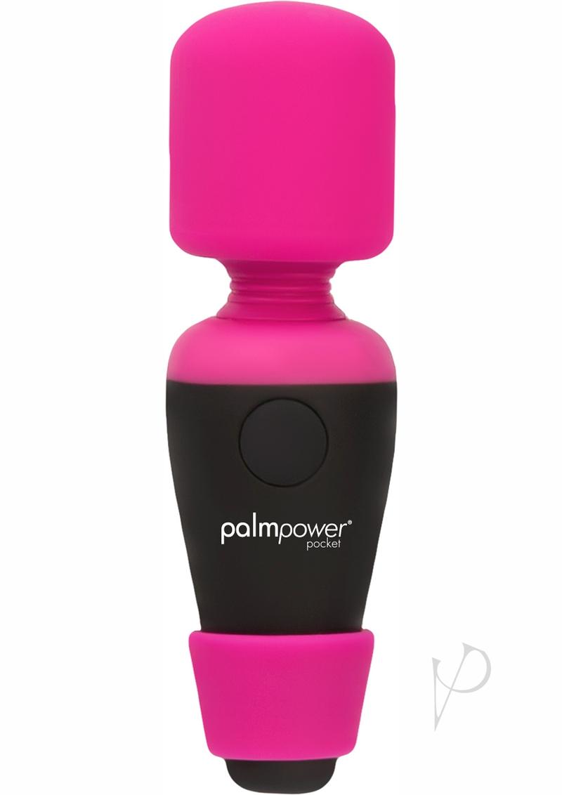 PalmPower Pocket Silicone Rechargeable Mini Wand Massager - Pink
