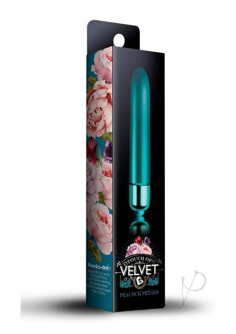 Touch Of Velvet Bullet Vibrator - Peacock Petals