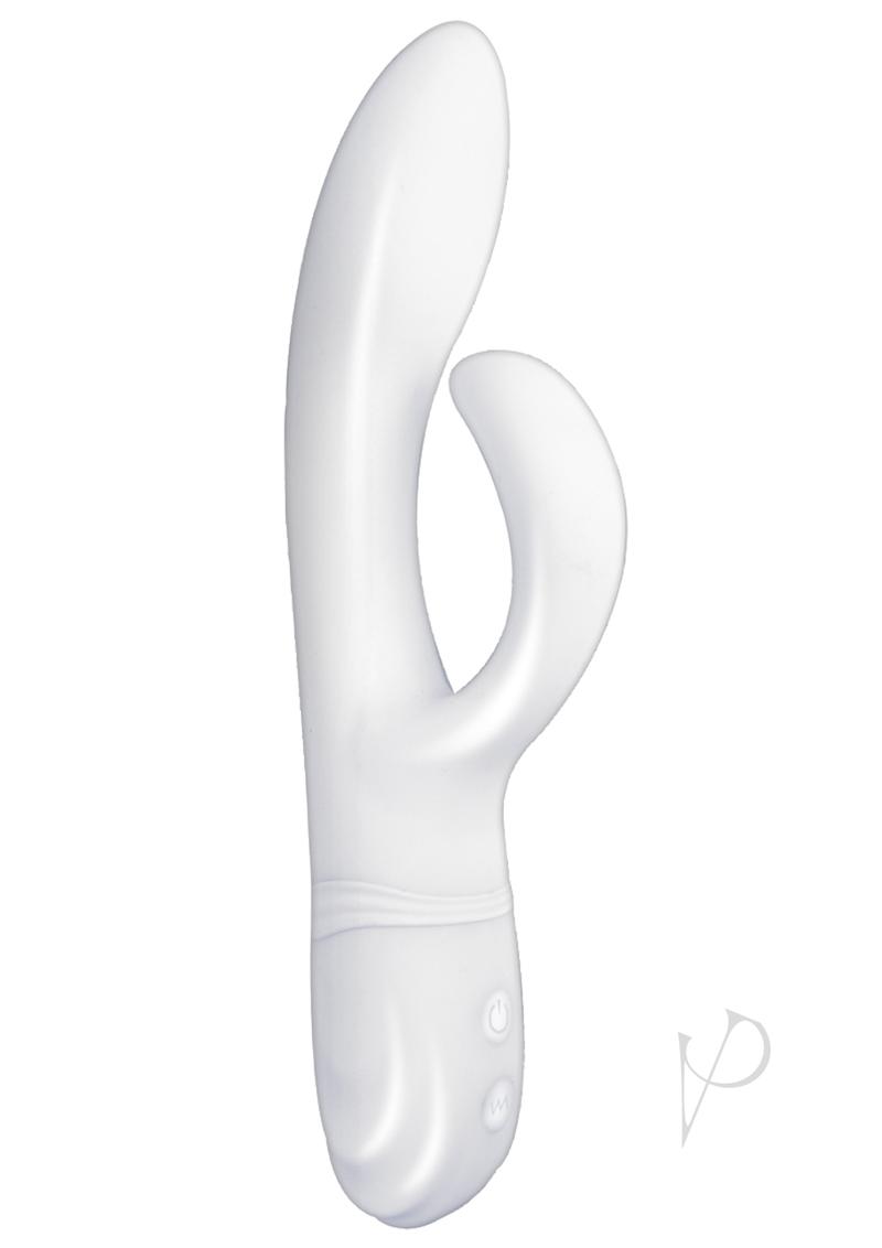 Vibes Of New York G-Spot Massage Rechargeable Silicone Vibrator -White