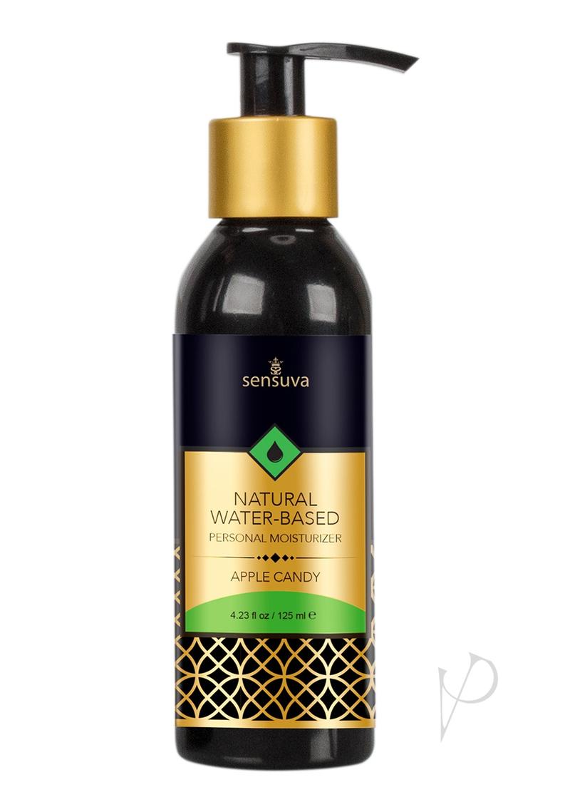 Sensuva Natural Water Based Apple Candy Flavored Lubricant 4.23oz
