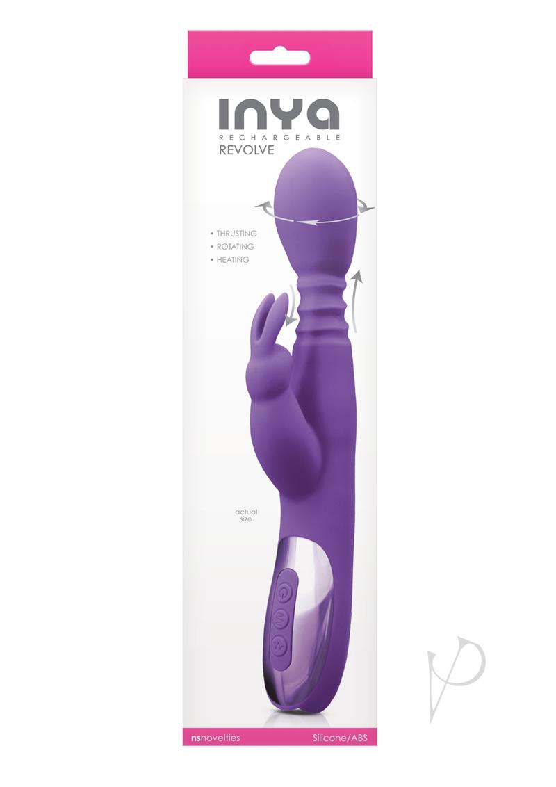 Inya Revolve Silicone Rechargeable Vibrator - Purple