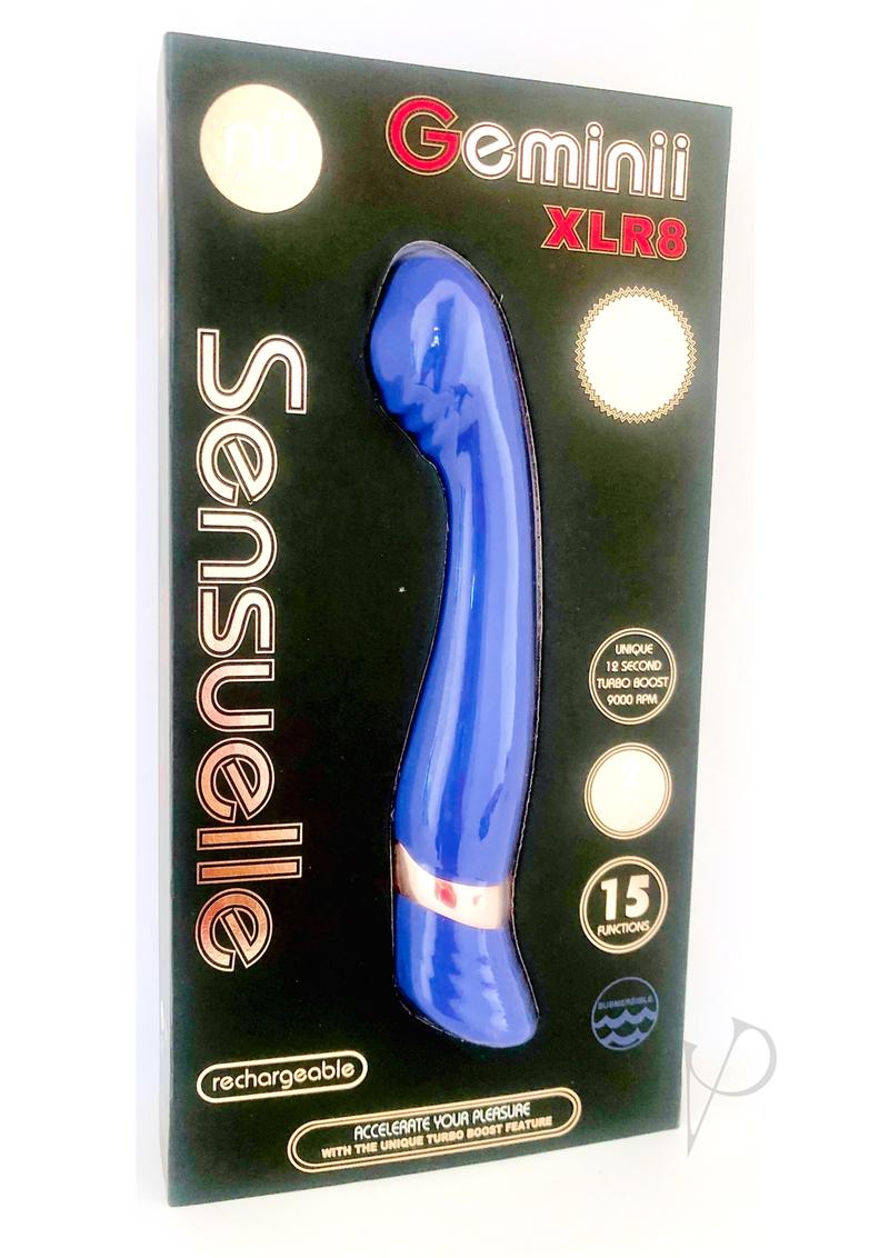 Nu Sensuelle Geminii XLR8 Rechargeable Silicone G-Spot Vibrator - Ultra Violet
