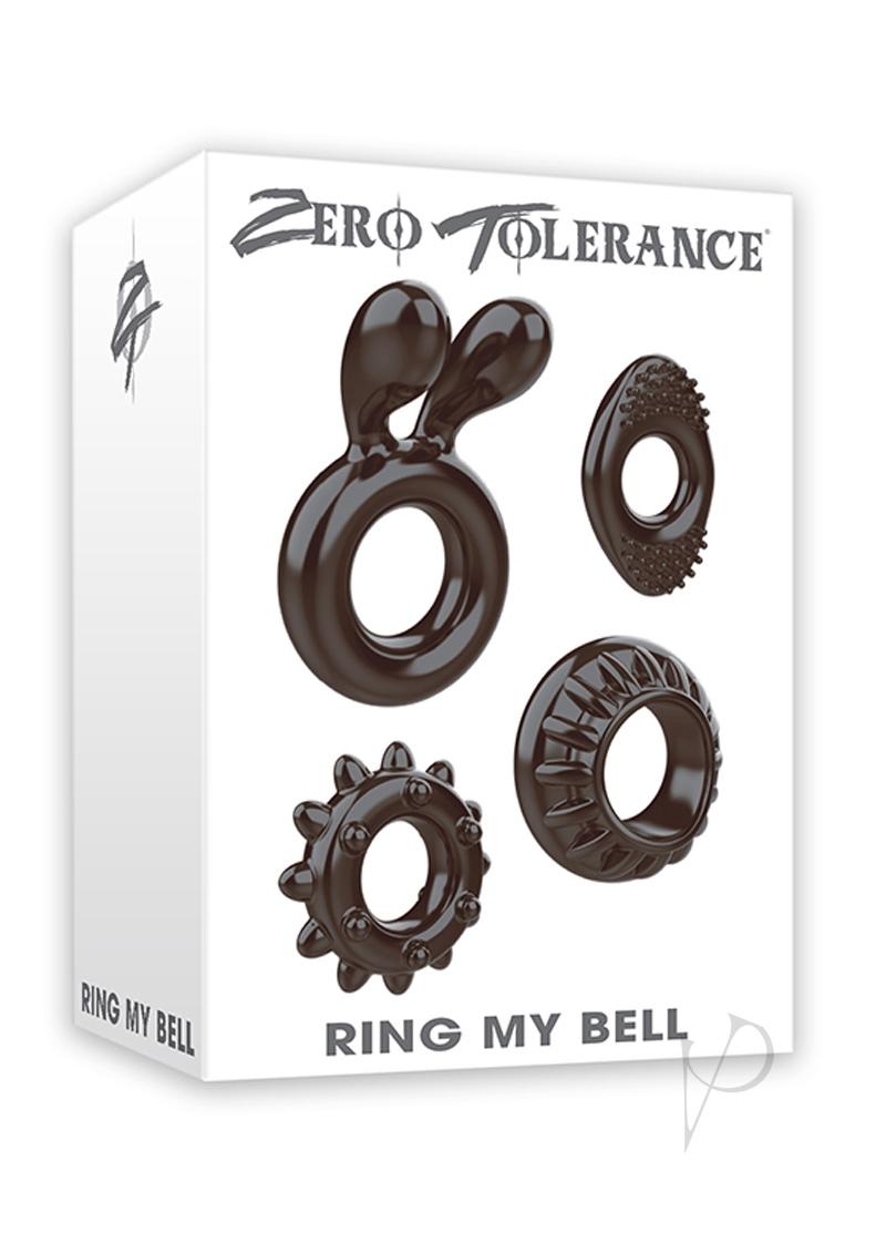 Zero Tolerance Ring My Bell Cock Ring Kit (4 piece kit) - Smoke
