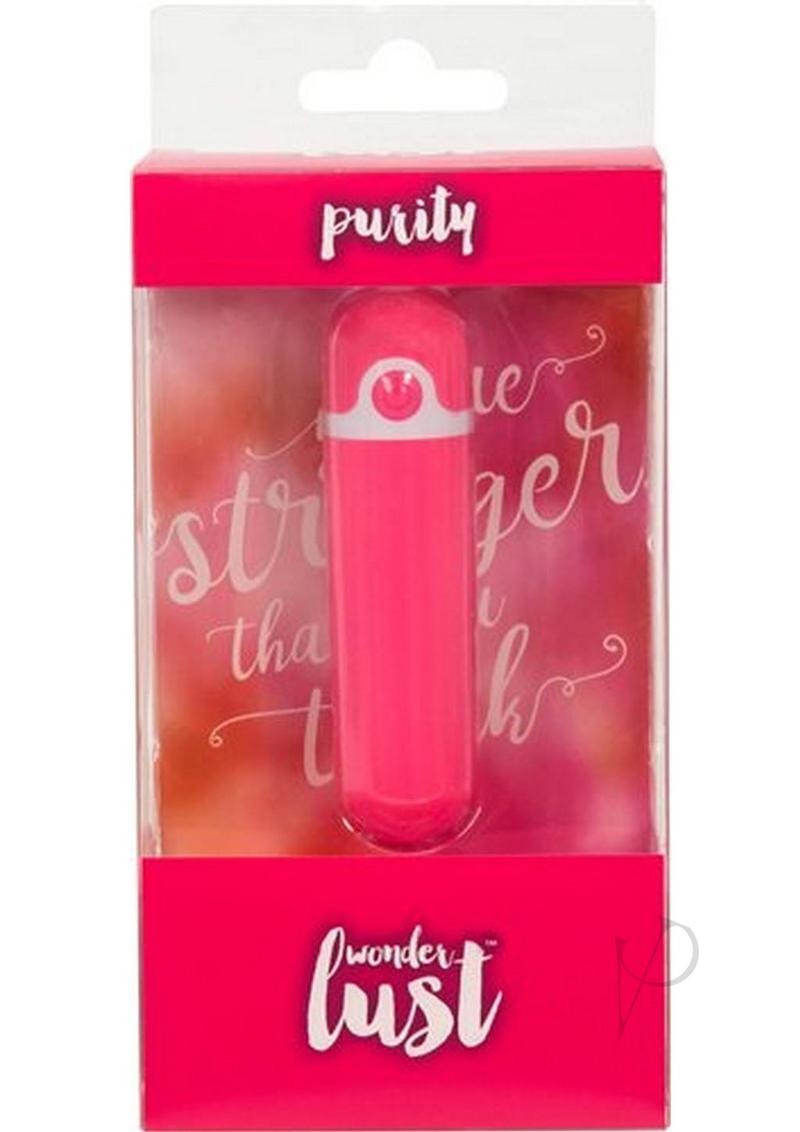 WonderLust Purity Rechargeable Silicone Bullet - Pink