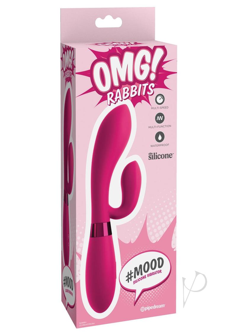OMG! Rabbits #Mood Silicone Vibrator - Pink