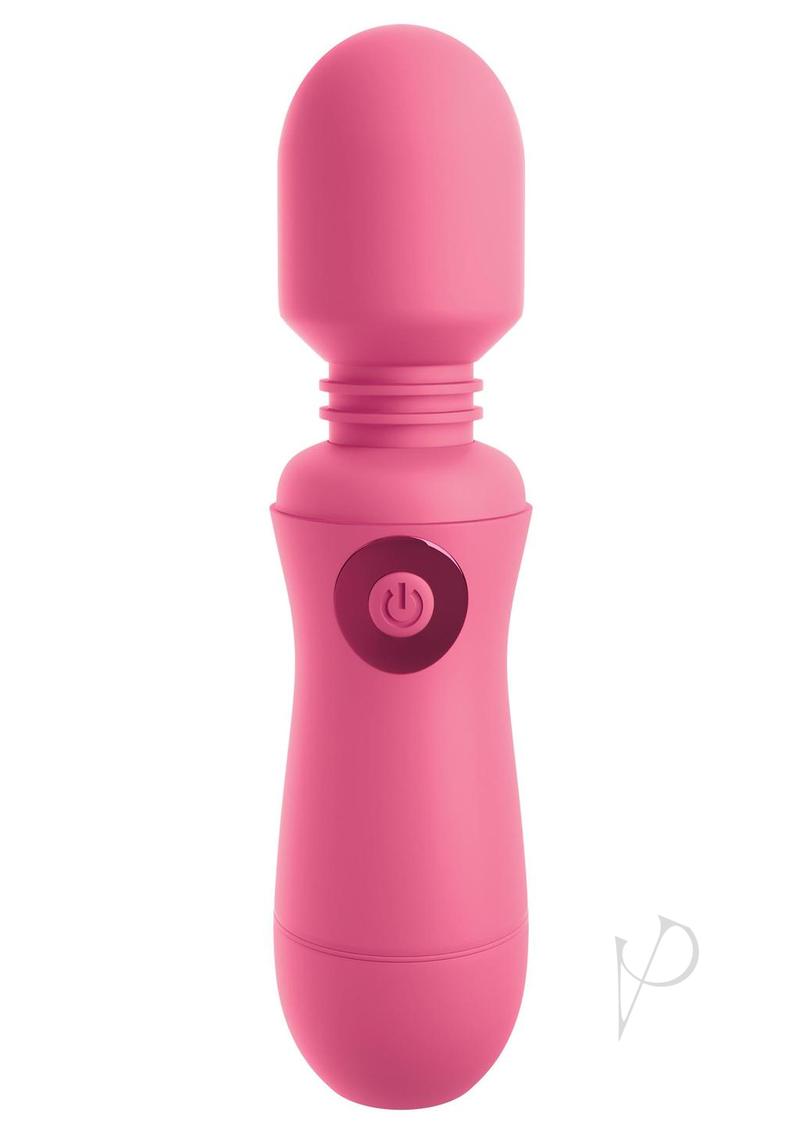 OMG! Wands #Enjoy Rechargeable Silicone Vibrating Massager - Pink