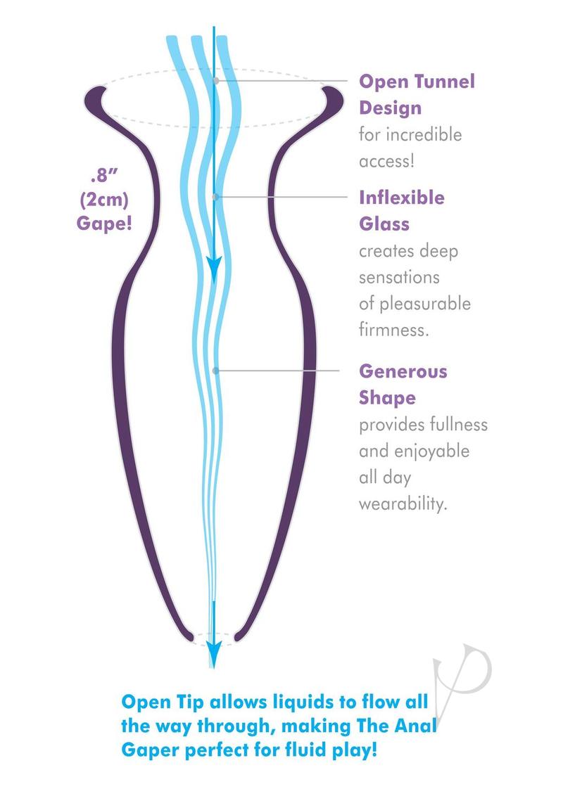 Anal Fantasy Elite Beginner`s Anal Gaper Glass Open Tunnel