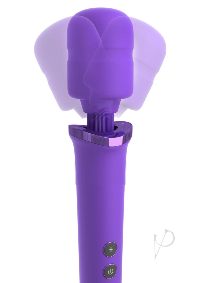 Fantasy For Her Rechargeable Power Wand Multispeed Silicone - Purple